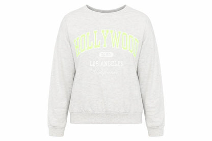 H&M Womens Grey Cotton Pullover Sweatshirt Size XS Pullover - Hollywood