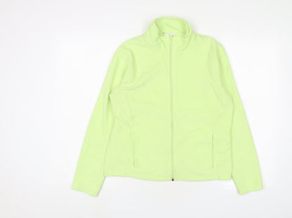 Marks & Spencer Womens Green Jacket Size 14 Zip