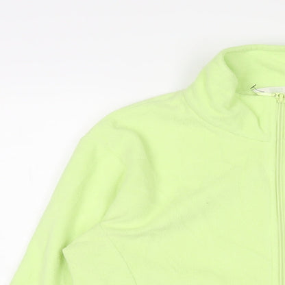 Marks & Spencer Womens Green Jacket Size 14 Zip