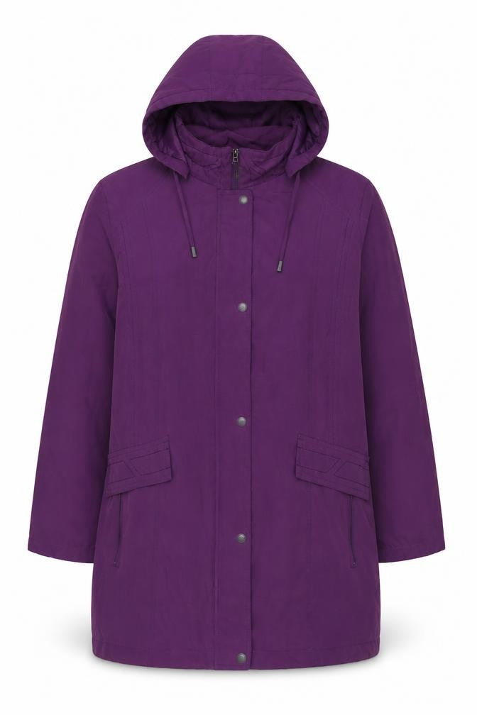 Bonmarché Mens Purple Jacket Coat Size XL Zip
