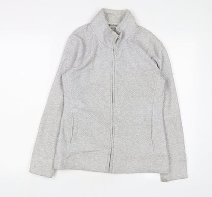 Marks & Spencer Womens Grey Jacket Size 8 Zip
