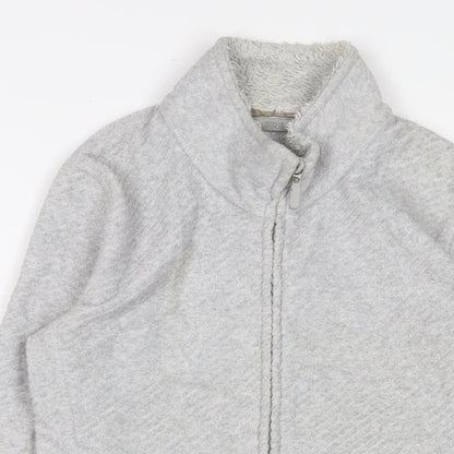 Marks & Spencer Womens Grey Jacket Size 8 Zip