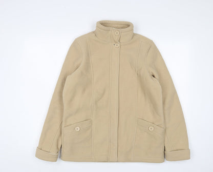 Marks & Spencer Womens Beige Jacket Size 12 Zip
