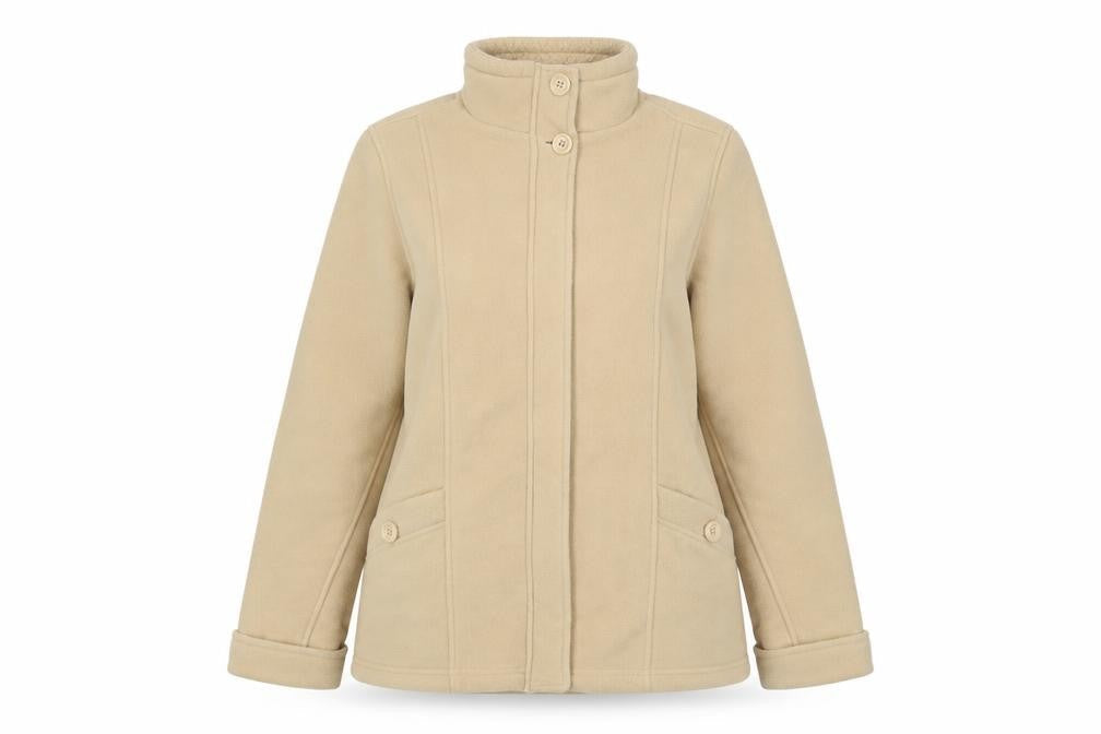 Marks & Spencer Womens Beige Jacket Size 12 Zip