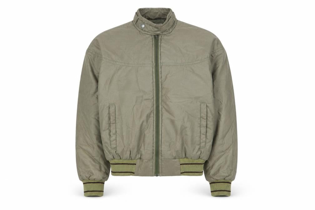 City Mens Green Bomber Jacket Jacket Size S Zip