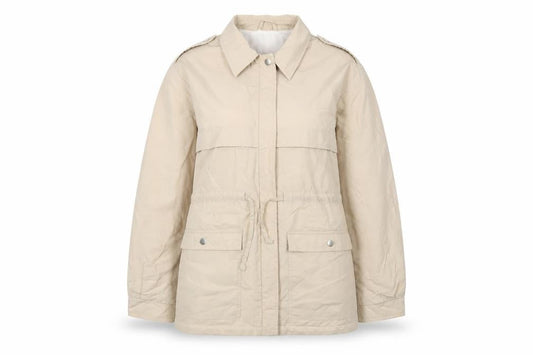 St Michael Womens Beige Jacket Size 14 Zip