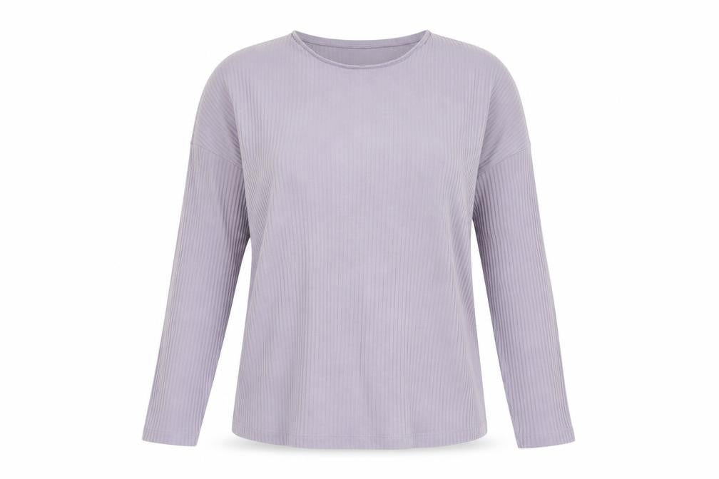 ASOS Womens Purple Polyester Basic T-Shirt Size 8 Crew Neck