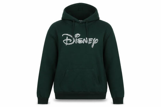 Disney Womens Green Polyester Pullover Hoodie Size S - Logo- Disney