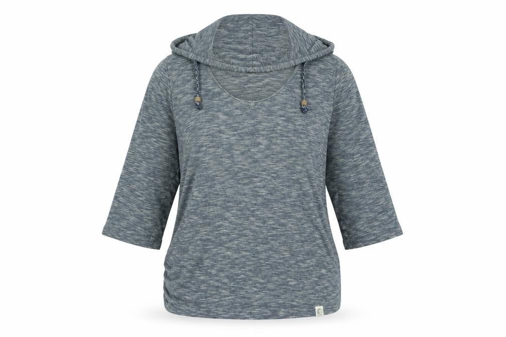 o'nie Womens Blue Cotton Pullover Hoodie Size S - Logo
