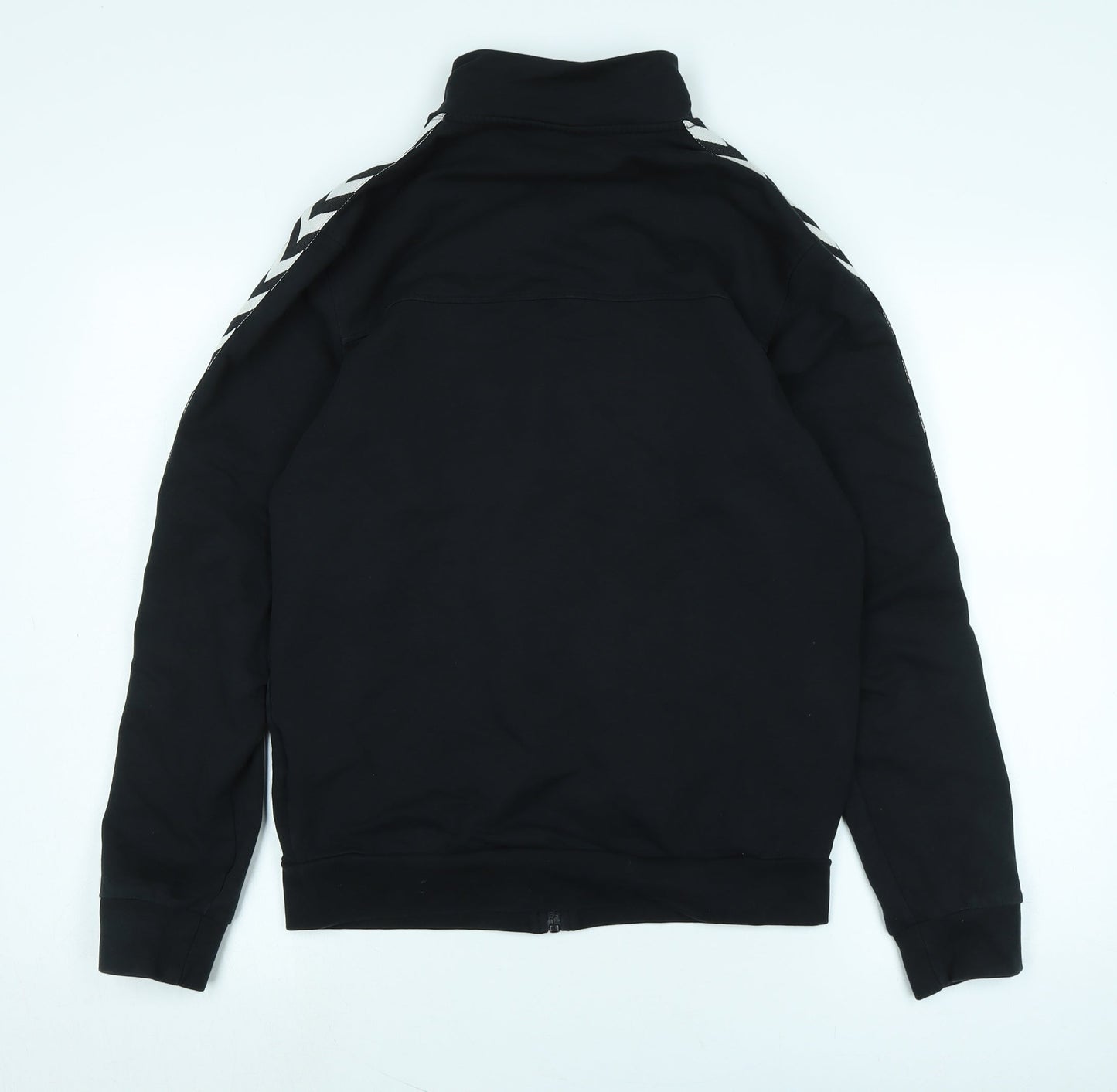 Hummel Mens Black Jacket Size M Zip - Logo- Everton 1878
