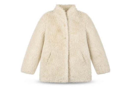 & Other Stories Womens Ivory Jacket Coat Size 8 Snap