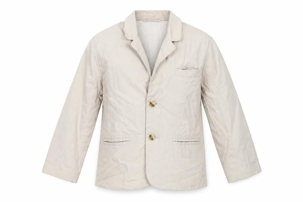 Next Boys Beige Ikat Jacket Blazer Size 3-4 Years Button