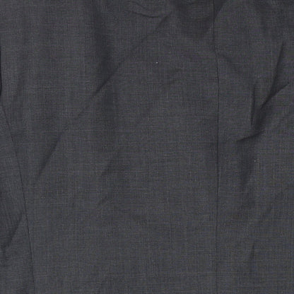 Brand and care label for Autograph men’s grey wool jacket blazer, size 44, regular