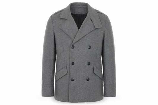 Peter Werth Mens Grey Jacket Coat Size M Button