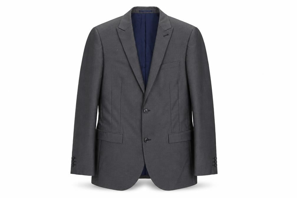 NEXT Mens Grey Polyester Jacket Blazer Size 40 Regular