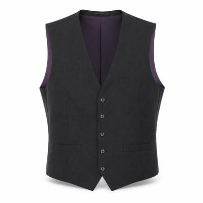 Fellini Mens Grey Polyester Jacket Suit Waistcoat Size 42 Regular