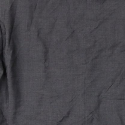 Brand and care label for Autograph men’s grey wool jacket blazer, size 42, regular
