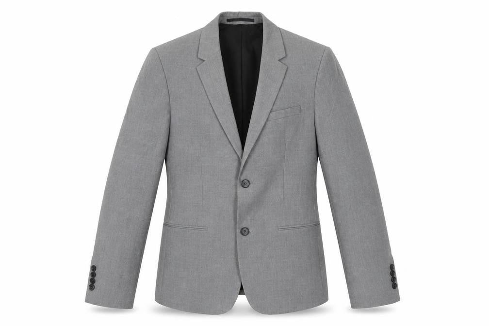 River Island Mens Grey Polyester Jacket Blazer Size 36 Regular