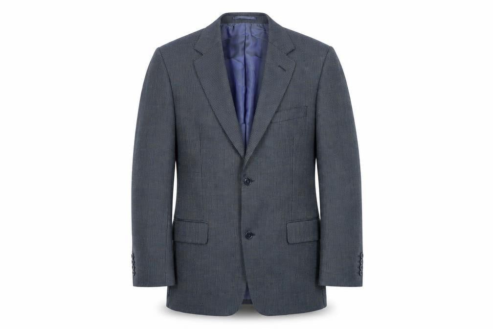 Daniel Grahame Mens Blue Wool Jacket Blazer Size 40 Regular