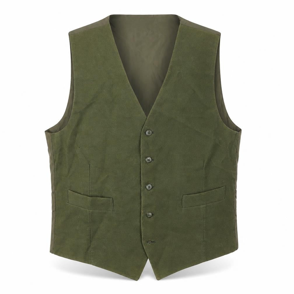 Chatsworth Mens Green Jacket Waistcoat Size M Button