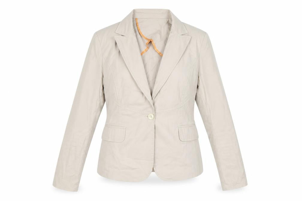 B&G Womens Beige Gilet Blazer Size 12 Button