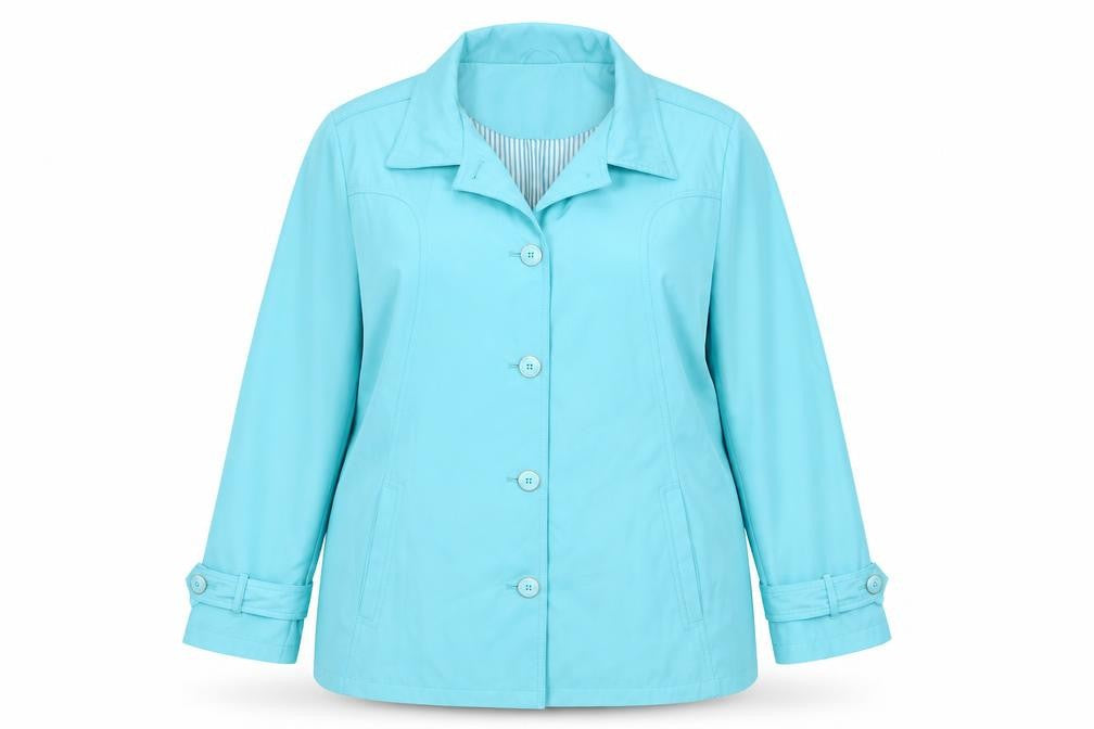 Finesse Womens Green Jacket Size 22 Button
