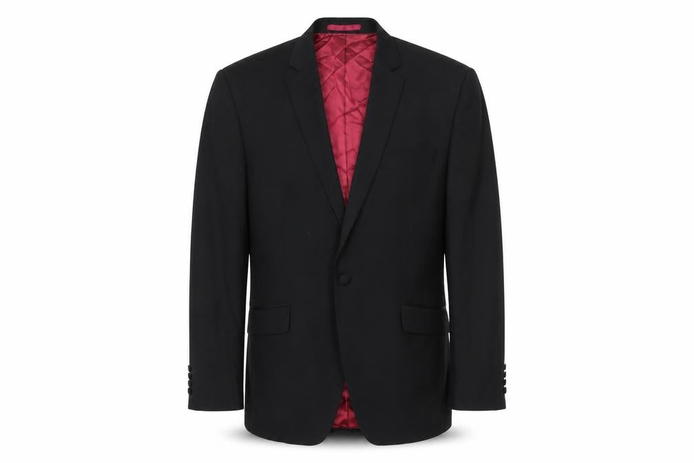 Burton Mens Black Polyester Jacket Blazer Size 40 Regular
