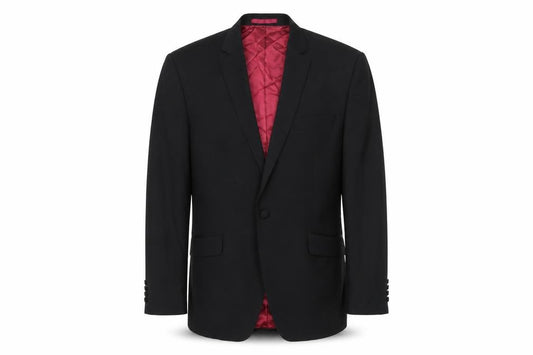Burton Mens Black Polyester Jacket Blazer Size 40 Regular