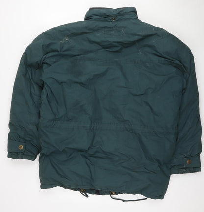 Back view of C&A men’s green jacket, size M, zip