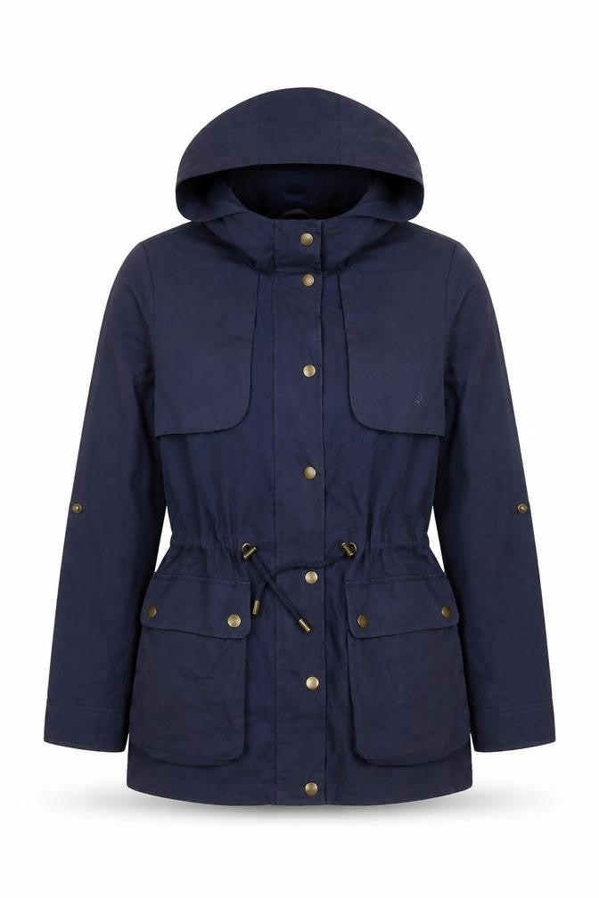 VERO MODA Womens Blue Parka Poncho Size S Zip