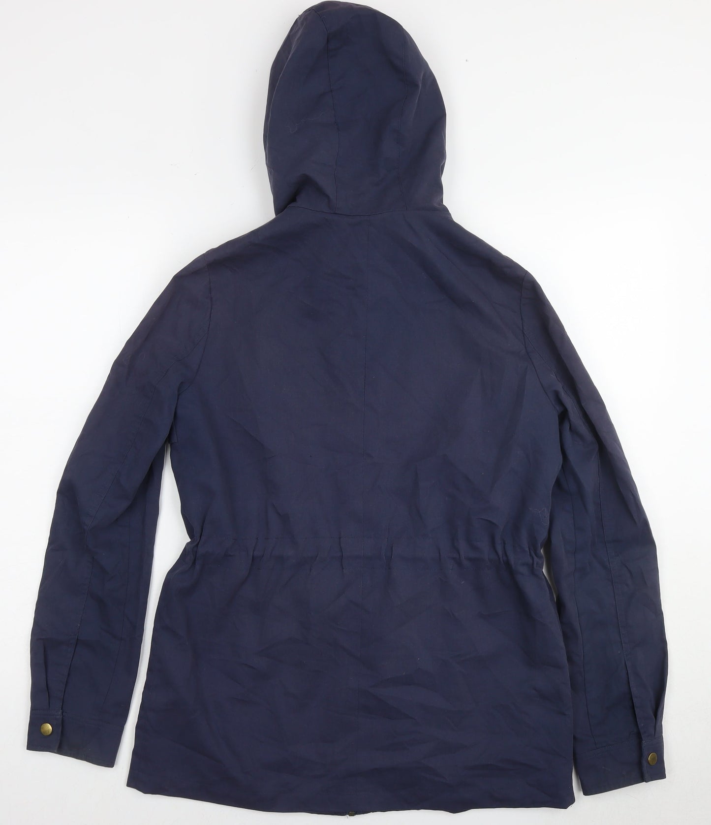 VERO MODA Womens Blue Parka Poncho Size S Zip