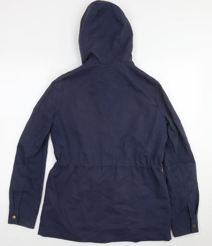 Vero Moda Womens Blue Parka Poncho Size S Zip