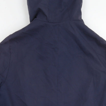 Vero Moda Womens Blue Parka Poncho Size S Zip