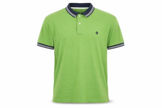Springfield Mens Green Cotton Polo Size XL Collared Pullover