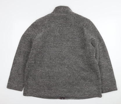Marks & Spencer Womens Grey Jacket Size 18 Zip