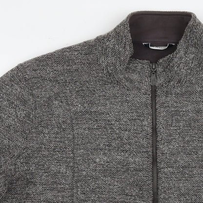 Marks & Spencer Womens Grey Jacket Size 18 Zip