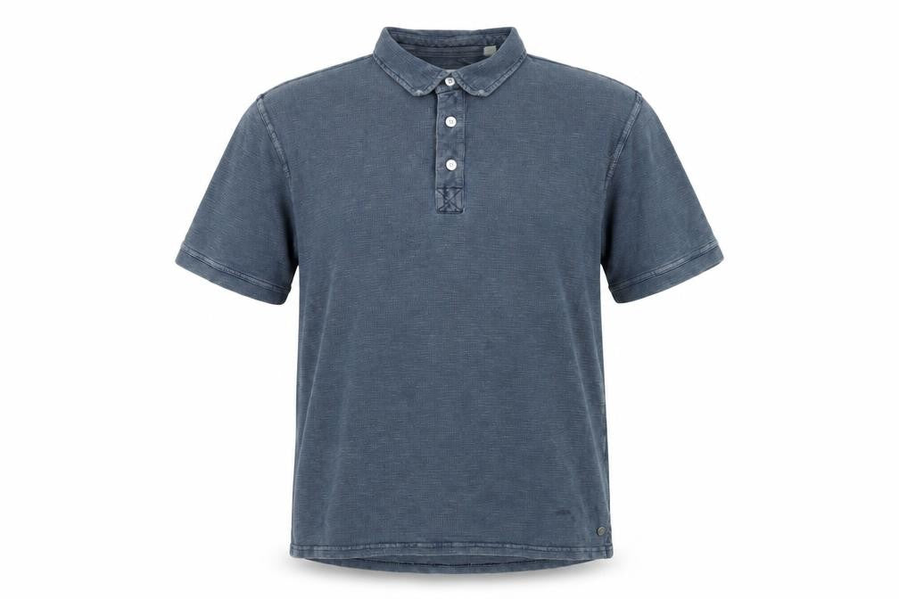 ESPRIT Mens Blue Cotton Polo Size XL Collared Button