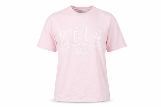 UCLA Womens Pink Cotton Basic T-Shirt Size XS Round Neck