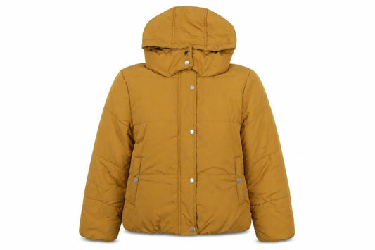 Marks & Spencer Womens Yellow Puffer Jacket Coat Size 14 Zip
