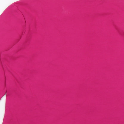 Brand and care label for Mexx women’s pink cotton basic t-shirt, size S, square neck