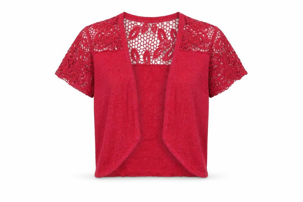 //text.. Womens Pink V-Neck Viscose Shrug Jumper Size M