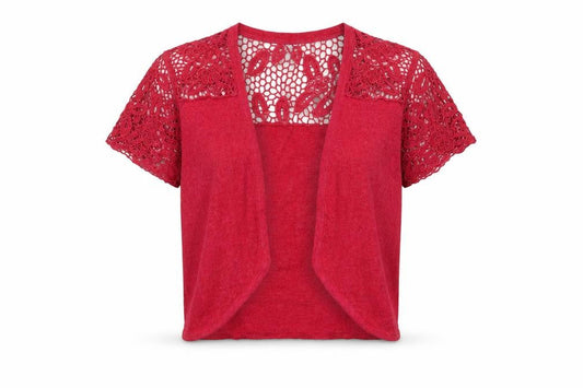//text.. Womens Pink V-Neck Viscose Shrug Jumper Size M