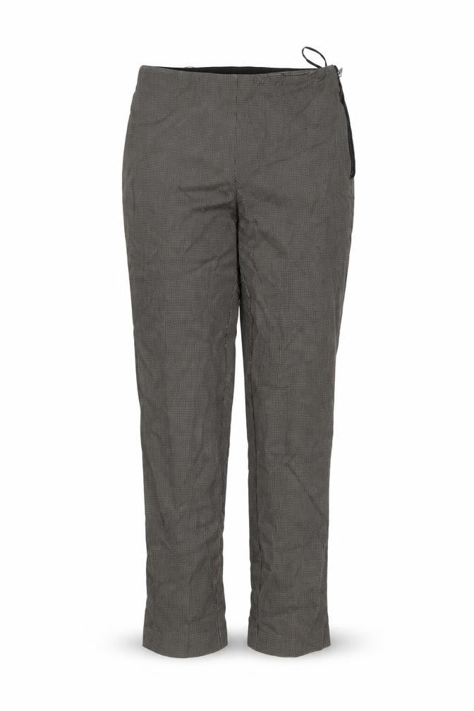 French Connection Womens Beige Geometric Cotton Trousers Size 8 L26 in Regular Zip