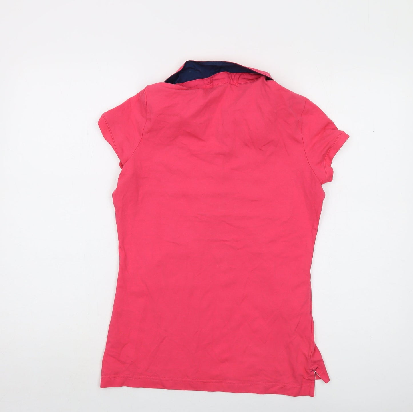 Tribord Womens Pink Cotton Basic Polo Size XS Collared