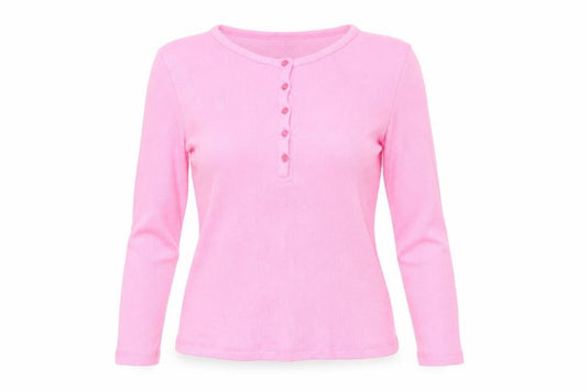 By Boutique Womens Pink Cotton Basic T-Shirt Size XL Crew Neck