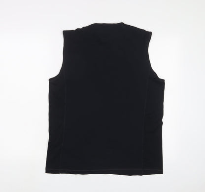 Marks & Spencer Womens Black Polyamide Basic Tank Size XL Crew Neck