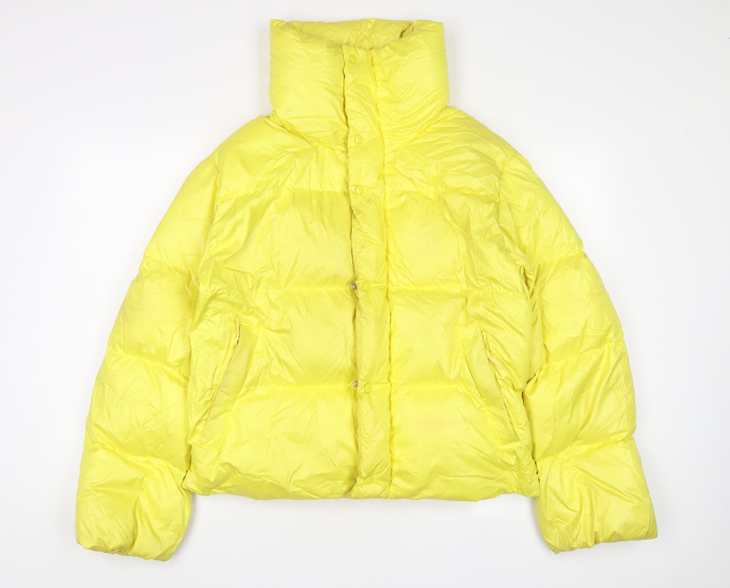 NEXT Womens Yellow Parka Coat Size 10 Zip