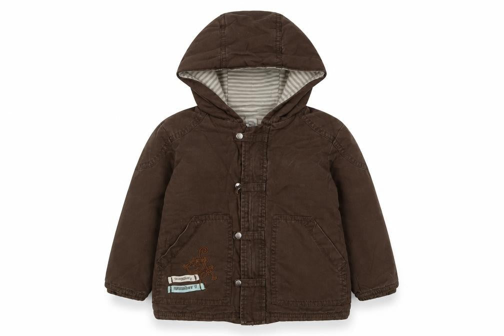 Gorilla Boys Brown Jacket Size 18-24 Months Zip