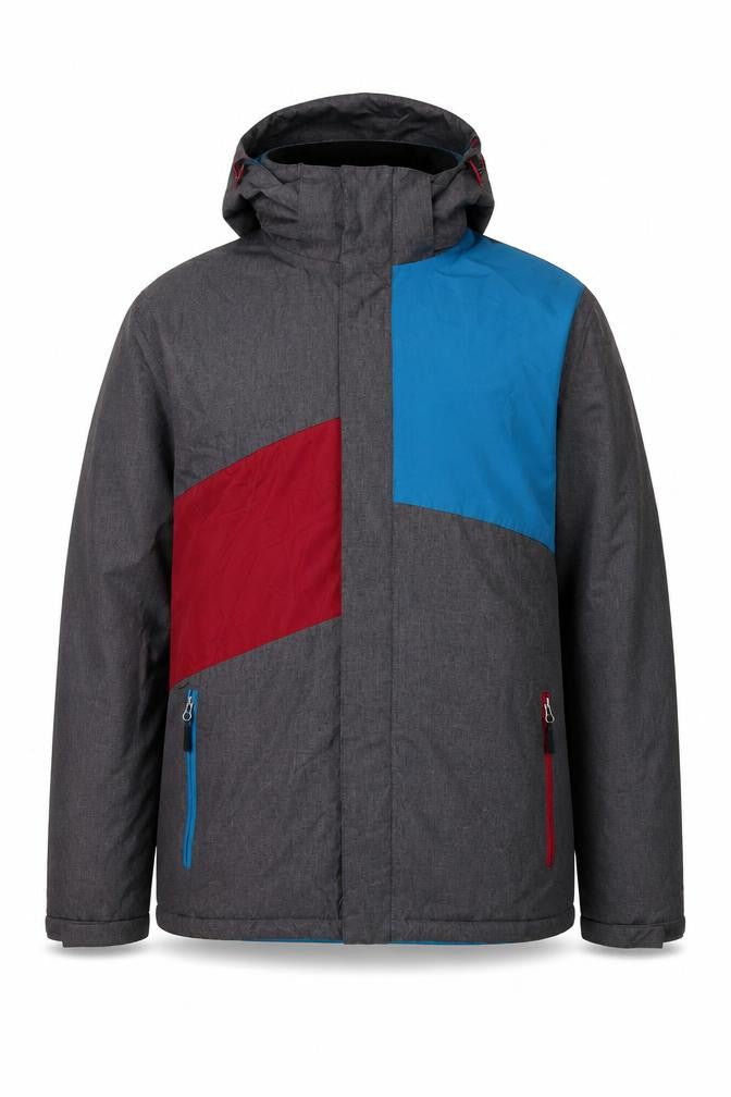 Crane Mens Grey Quilted Coat Size XL Zip