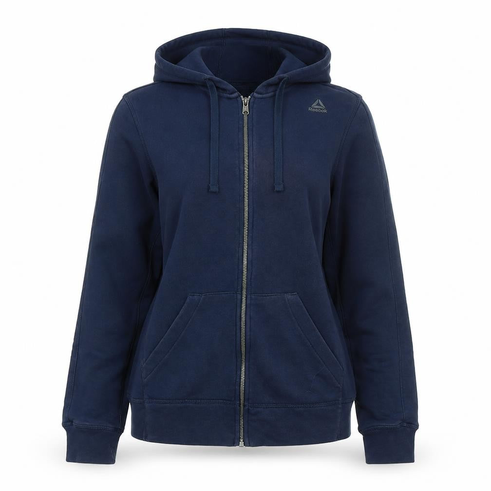 Reebok Womens Blue Jacket Size S Zip - Logo